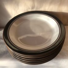 Load image into Gallery viewer, Six Hornsea Contrast Dinner Plates. 1977
