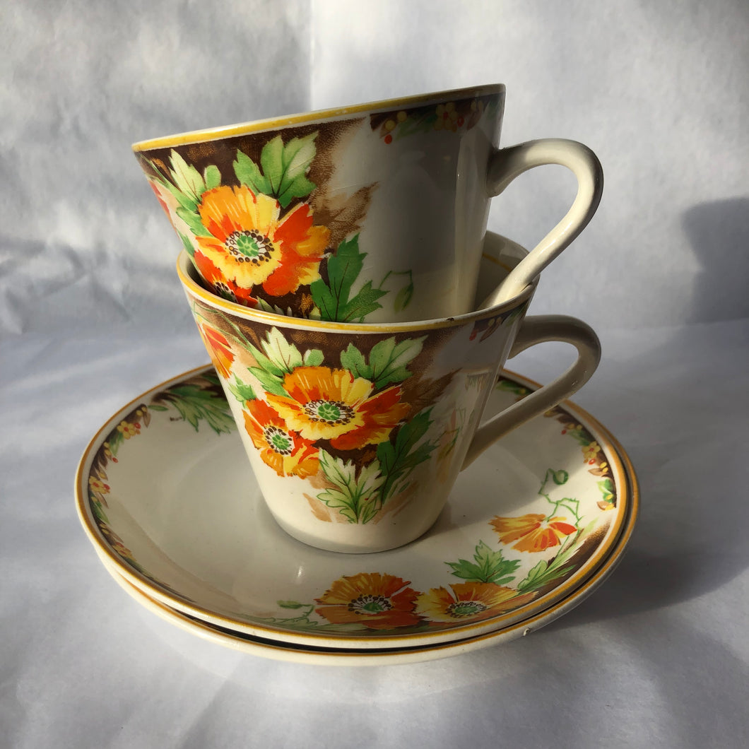 Art Deco Radford Cups & Saucers