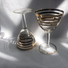 Load image into Gallery viewer, Gold Banded Aperitif Glasses - 4
