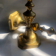 Load image into Gallery viewer, Victorian Brass Candlesticks ~ pair
