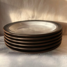 Load image into Gallery viewer, Six Hornsea Contrast Dinner Plates. 1977
