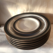 Load image into Gallery viewer, Six Hornsea Contrast Dinner Plates. 1977
