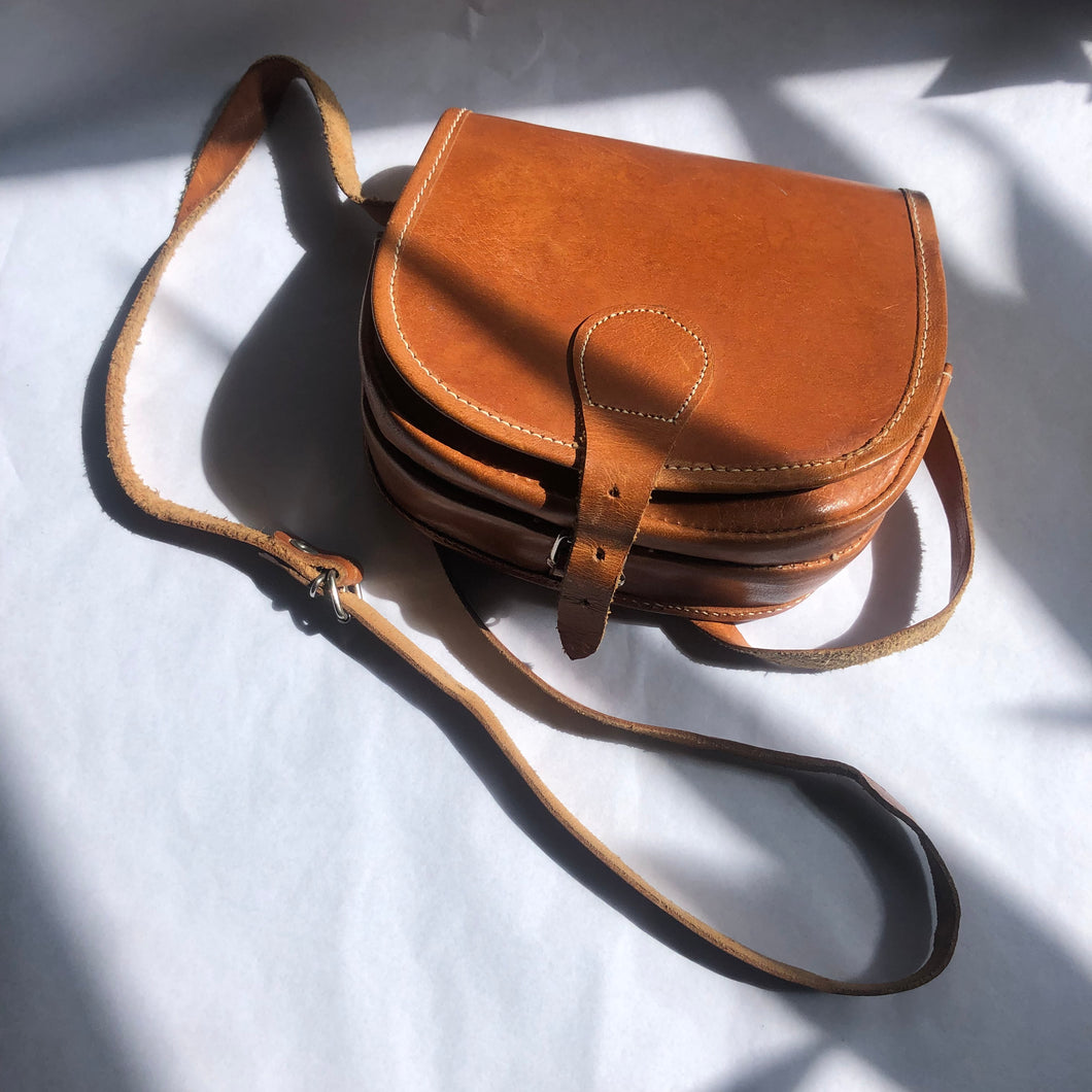 Vintage Leather Salisburys Handbag ~ 1980s