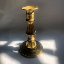 Load image into Gallery viewer, Short Brass Candlesticks ~ pair
