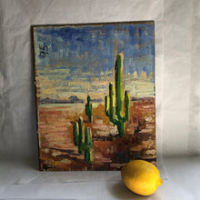 Load image into Gallery viewer, Original Cactus Painting on board
