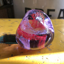 Load image into Gallery viewer, Caithness pink art glass paperweight
