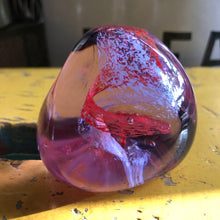 Load image into Gallery viewer, Caithness pink art glass paperweight
