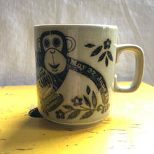 Load image into Gallery viewer, Newsprint Chimp Hornsea Mug
