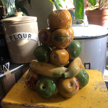 Load image into Gallery viewer, Portuguese majolica fruit tower
