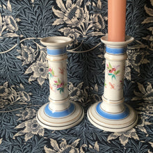 Load image into Gallery viewer, Victorian Porcelain Candlesticks ~pair
