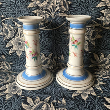 Load image into Gallery viewer, Victorian Porcelain Candlesticks ~pair
