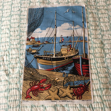 Load image into Gallery viewer, Harbour Scene Ulster Weavers Tea Towel
