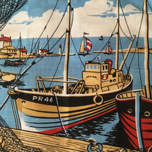 Load image into Gallery viewer, Harbour Scene Ulster Weavers Tea Towel
