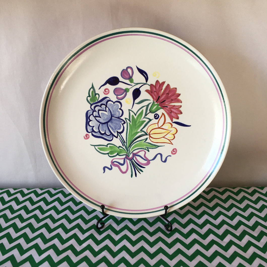 Poole hand painted plate