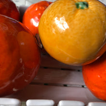 Load image into Gallery viewer, Italian Ceramic Oranges &amp; Basket
