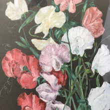 Load image into Gallery viewer, Sweetpeas -  original painting by CM Lofts dated 1910
