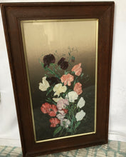 Load image into Gallery viewer, Sweetpeas -  original painting by CM Lofts dated 1910
