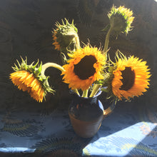 Load image into Gallery viewer, Rustic Van Gogh Sunflower Vase
