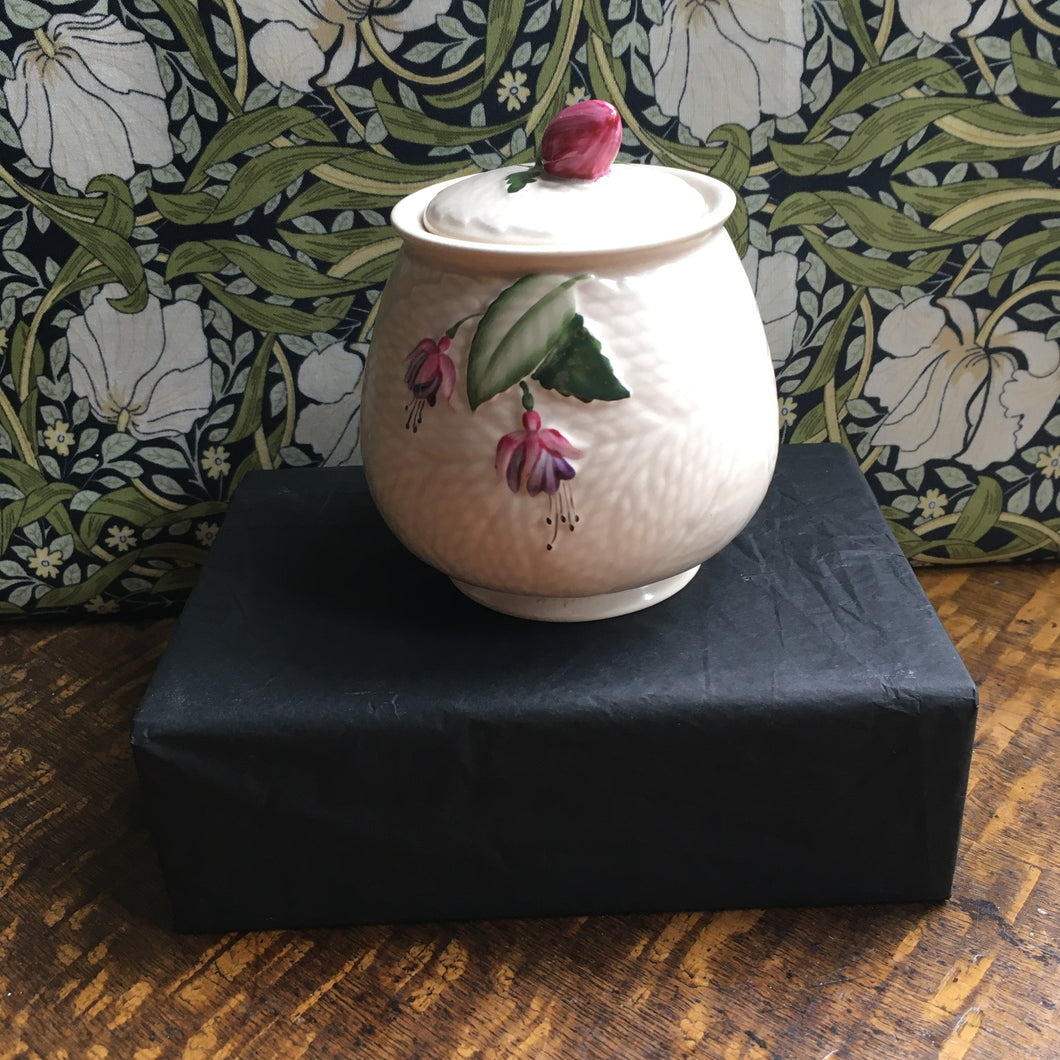 Fuchsia pattern preserve pot