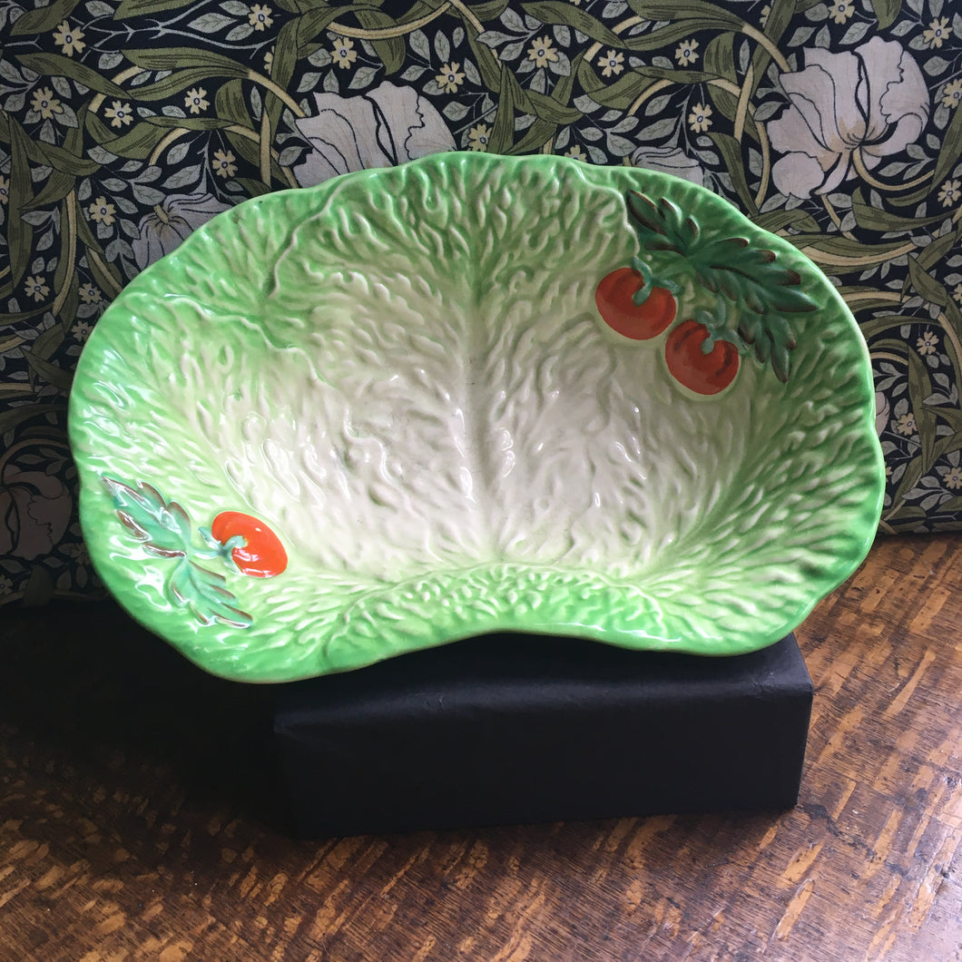 Beswick Ware tomato & lettuce leaf dish