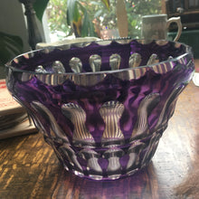 Load image into Gallery viewer, Bohemian cut glass bowl
