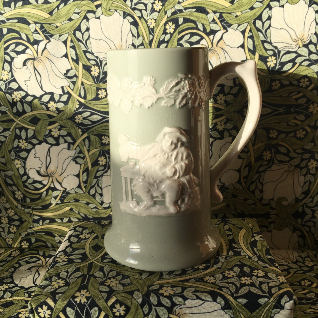 Spode Fortuna pistachio green tankard | Stein