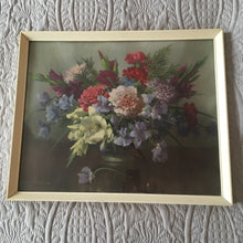 Load image into Gallery viewer, Vernon Ward Sweetpeas, Carnations and Gladioli Print
