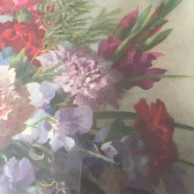 Load image into Gallery viewer, Vernon Ward Sweetpeas, Carnations and Gladioli Print
