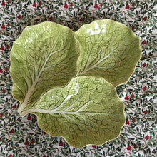 Load image into Gallery viewer, Bordallo Pinheiro Cabbage Majolica Serving Platter
