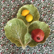 Load image into Gallery viewer, Bordallo Pinheiro Cabbage Majolica Serving Platter
