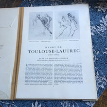 Load image into Gallery viewer, Toulouse~Lautrec Art book including 16 prints - 1960s
