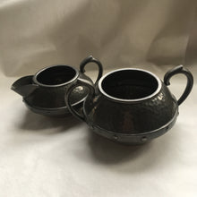 Load image into Gallery viewer, Arts &amp; Crafts Pewter Tea &amp; Coffee Set
