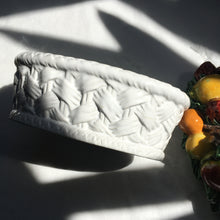 Load image into Gallery viewer, Fruit topped ceramic basket work dish
