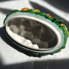 Load image into Gallery viewer, Fruit topped ceramic basket work dish
