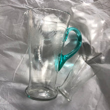 Load image into Gallery viewer, Hand~blown Floral &amp; Fern Jug &amp; Glasses
