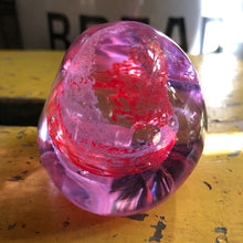 Load image into Gallery viewer, Caithness pink art glass paperweight
