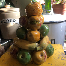 Load image into Gallery viewer, Portuguese majolica fruit tower
