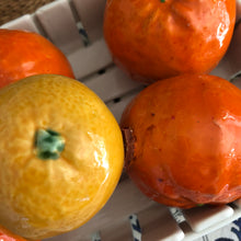 Load image into Gallery viewer, Italian Ceramic Oranges &amp; Basket
