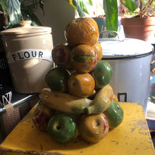 Load image into Gallery viewer, Portuguese majolica fruit tower
