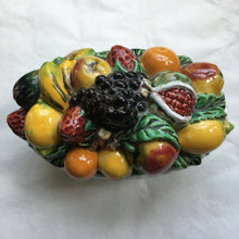 Load image into Gallery viewer, Fruit topped ceramic basket work dish
