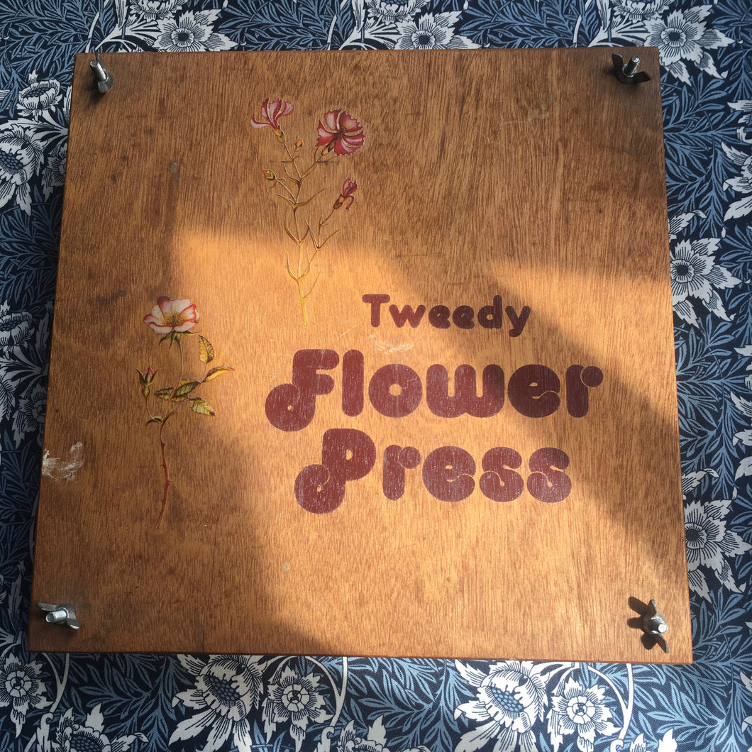 Tweedy 1970s Flower Press