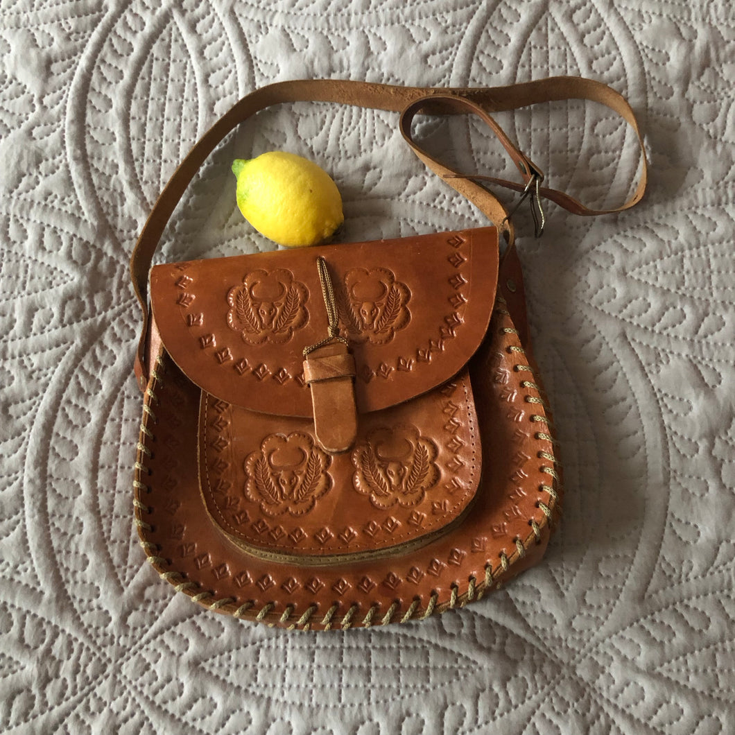 Vintage leather handbag