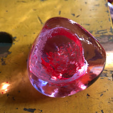 Load image into Gallery viewer, Caithness pink art glass paperweight
