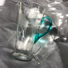 Load image into Gallery viewer, Hand~blown Floral &amp; Fern Jug &amp; Glasses
