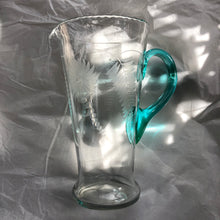 Load image into Gallery viewer, Hand~blown Floral &amp; Fern Jug &amp; Glasses
